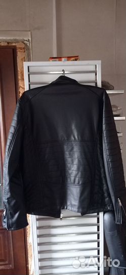 Кожаная куртка мужская 50