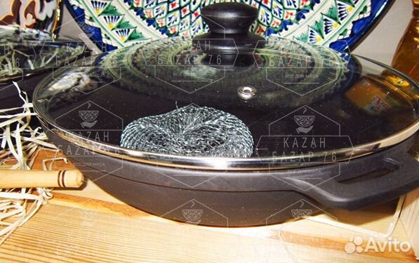 Сковорода чугунная 28см (завод)