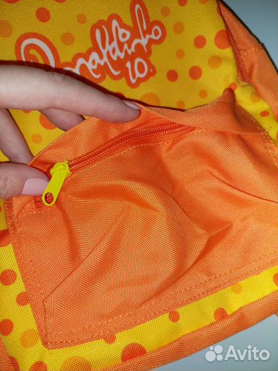 Рюкзак детский оранжевый и сумка Рональдиньо