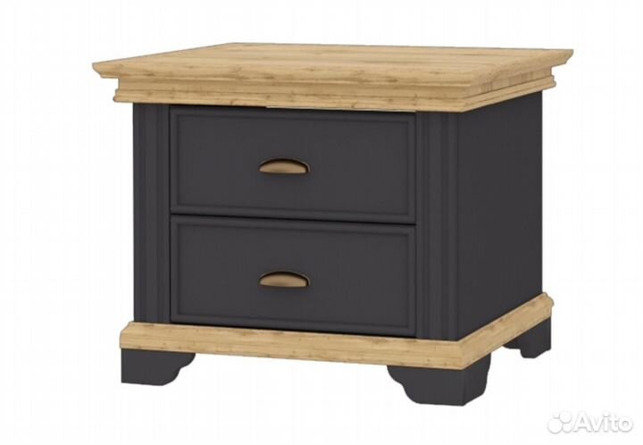 Тумба прикроватная Лиана дуб крафт золотой, графит