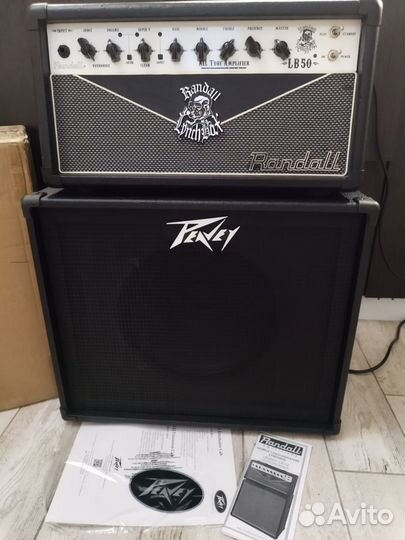 Стек Ламповый усилитель Randall LB50 + Peavey 112