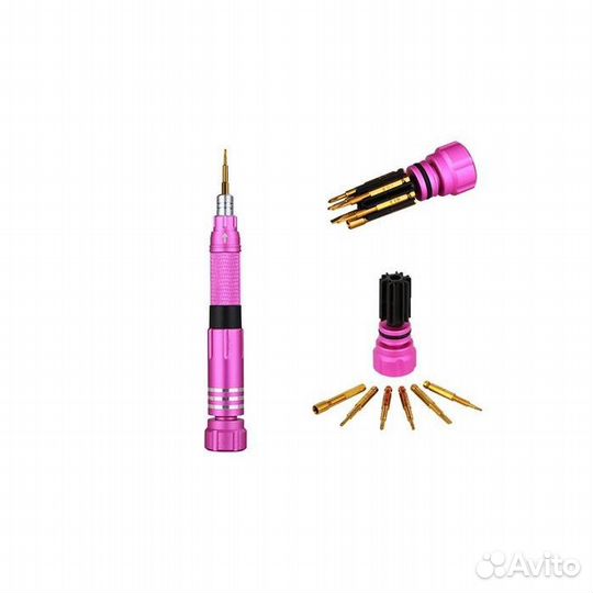 Отвертка 8107 со сменными насадками 6 насадок