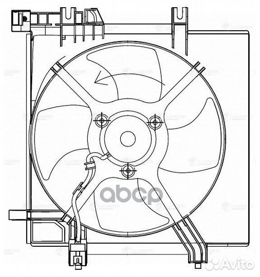 Вентилятор радиатора охлаждения subaru forester