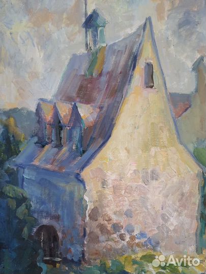 Живопись картина маслом городской пейзаж Выборг
