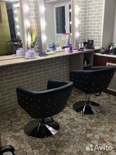 Парикмахерское кресло Гламрок на диске