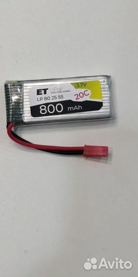 Аккумулятор ET LP802555-20CJ 3.7В, 800мАч, Li-Pol