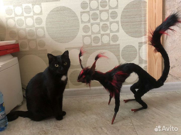 Игрушка в смешанной технике ручной работы, дракон