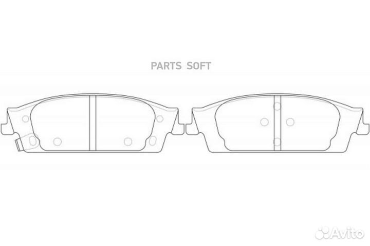 Колодки зад.cadilac Escalade ESV 6.2 4WD 2016 nibk PN0657