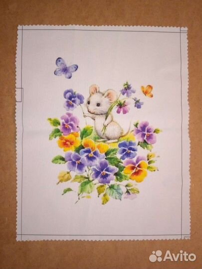 Принты для вышивания лентами