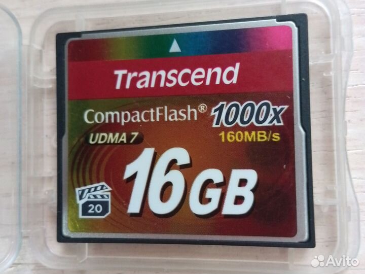 Карта памяти Compact Flash Transcend 16 gb