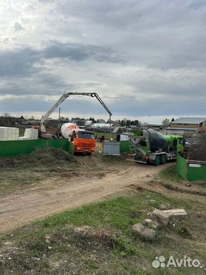 Доставка бетона миксером