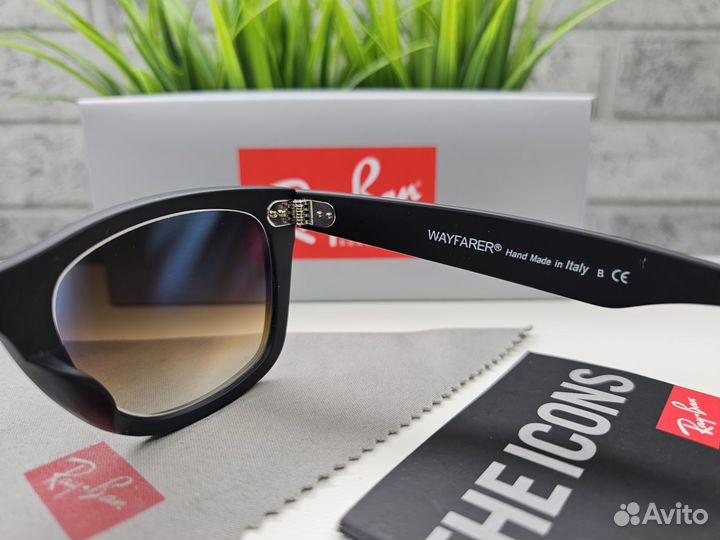 Очки Ray Ban Wayfarer 2140 Brown Gradient Стекло