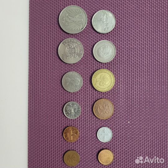 Монеты Европы, СССР, и снг, купюры РФ