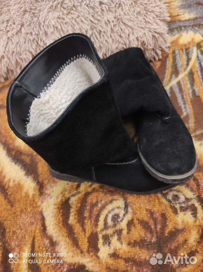 Сапоги женские, на меху, замша, 41 рр