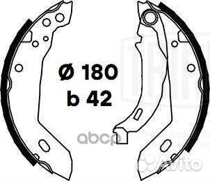 Колодки торм. для а/м Renault Clio (90) барабан