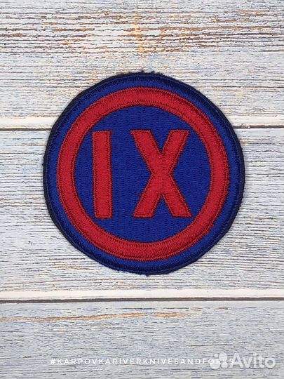 Нашивка US Army IX Corps, США
