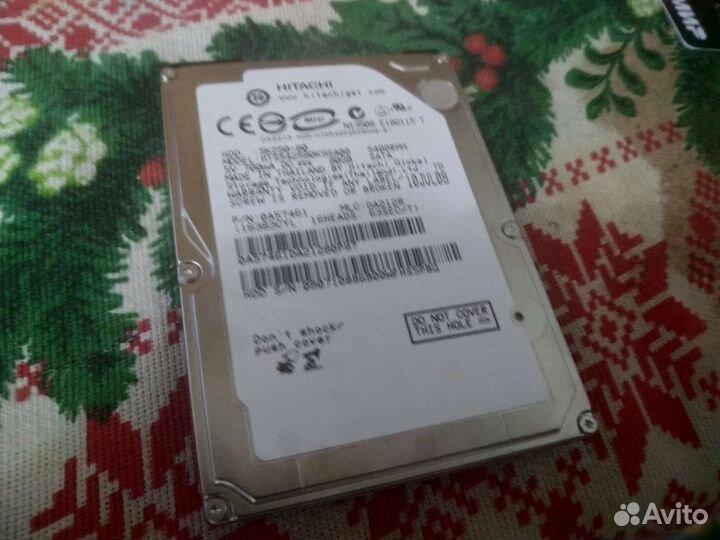Жесткий диск hdd 80 gb 2.5