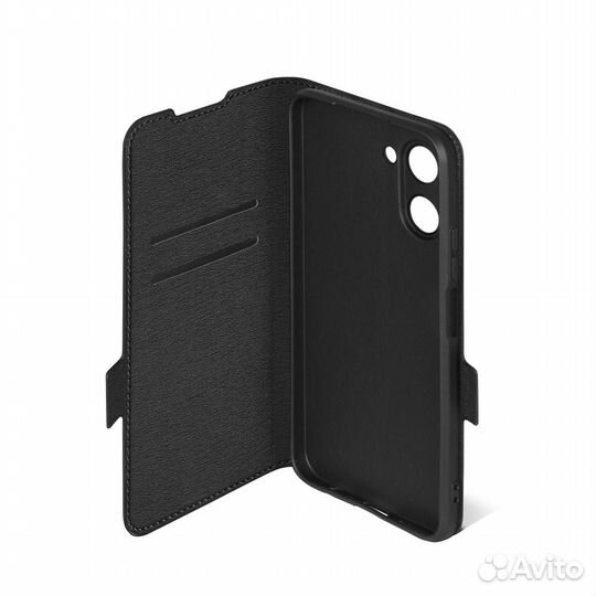 Чехол с флипом для Realme C33 DF rmFlip-33 (black)