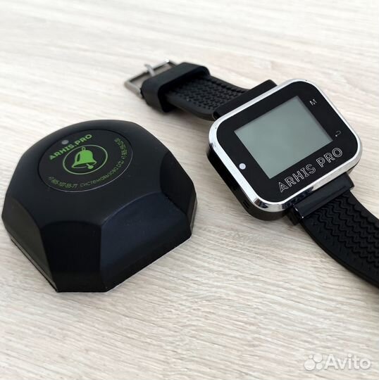 Кнопка вызова официанта модель Бургер с часами