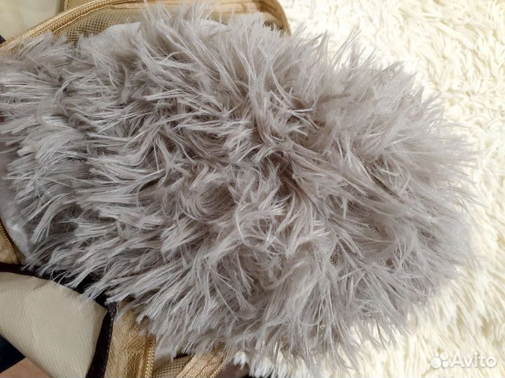 Плед пушистый травка