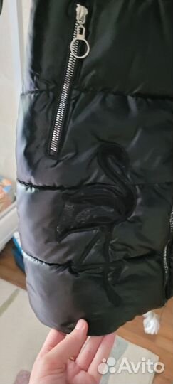 Зимнее пальто (плащ) для девочки 134см