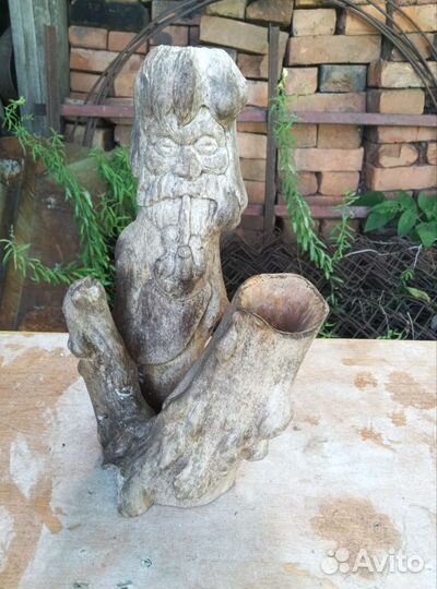 Статуэтка копилка деревянная