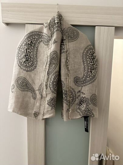 Палантин из льна Massimo Dutti