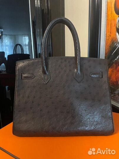 Сумка Hermes Birkin 30 (страус) (оригинал)