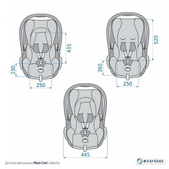 Автокресло 0-13 кг Maxi-Cosi CabrioFix graphite