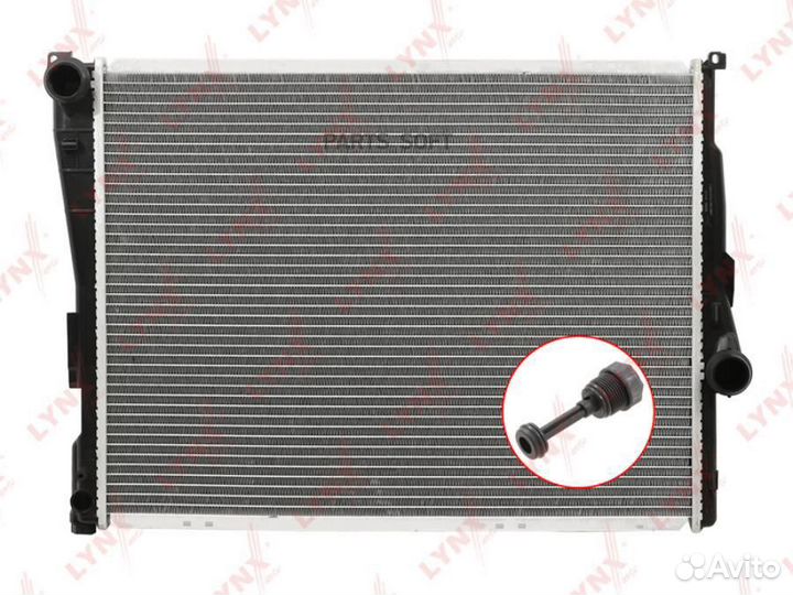 Радиатор BMW 3(E46) 03- 580X445