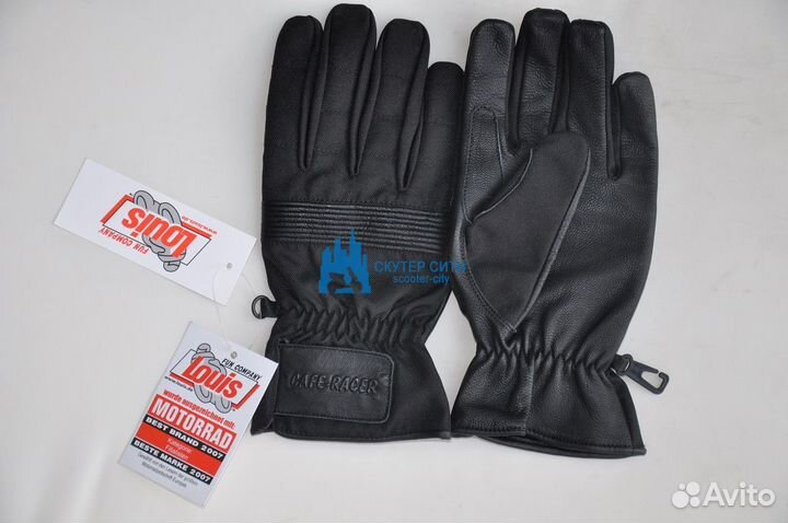 Перчатки (Мото) cafe racel L (пр-ль Азия)