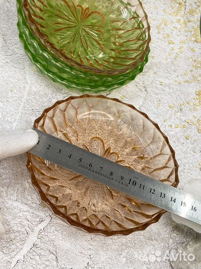 Менажница цветное стекло