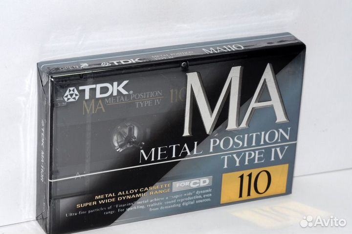 Аудиокассета TDK MA 110 metal japan market (5481)