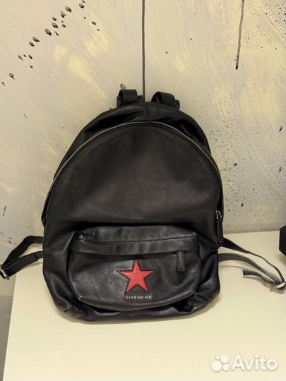 Рюкзак Givenchy Black Red Logo Star Оригинал