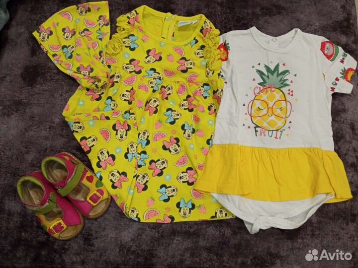 Вещи пакетом на девочку от 1 до 3 лет
