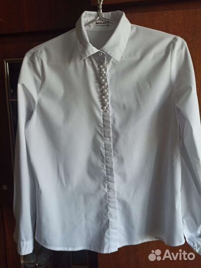 Блузка белая школьная