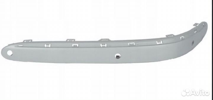 Молдинг переднего бампера w211