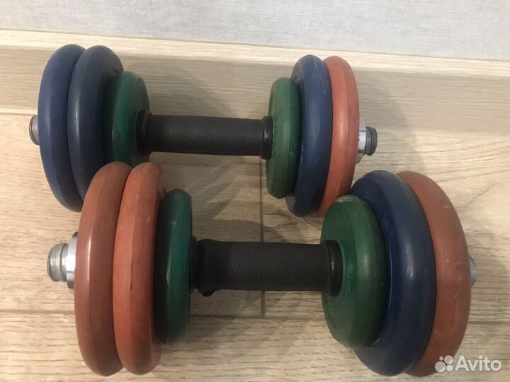 Гантели 2шт. 15 кг (вместе)