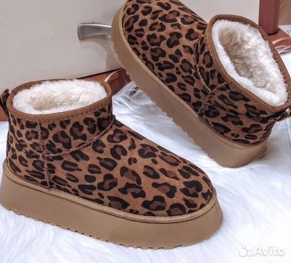 Ugg женские на платформе натуральные