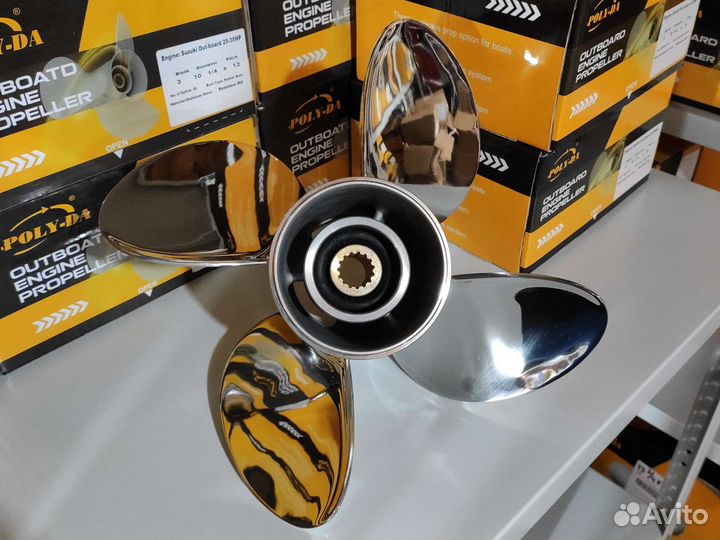 Гребной винт Yamaha 60-140 л.с.; 4х13х21, сталь