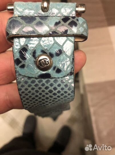 Мужской кожаный ремень питон