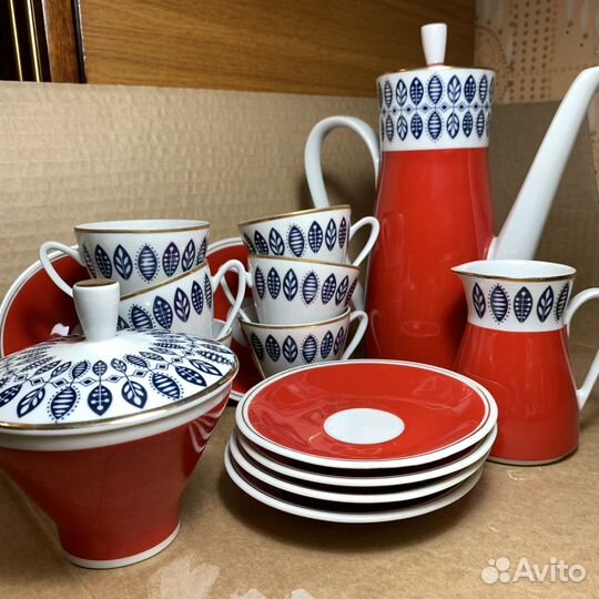 Сервиз кофейный freiberger porzellan гдр