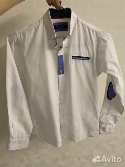 Рубашка белая 134-140
