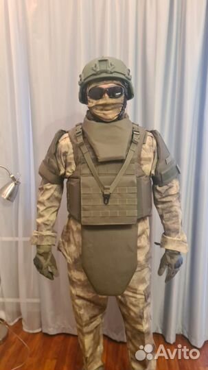 Бронежилет бр5 с защитой шеи, паха, боков