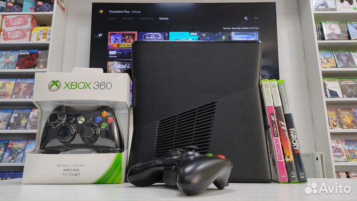 XBox 360 с кучей игр прошитый