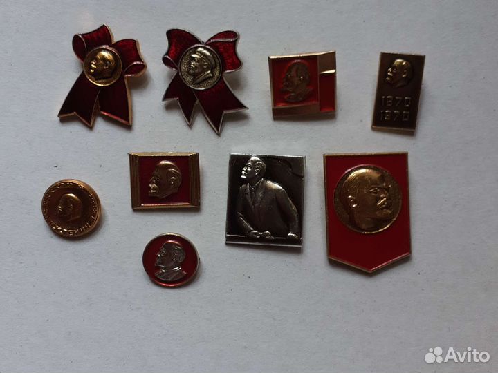Значки с Ленином