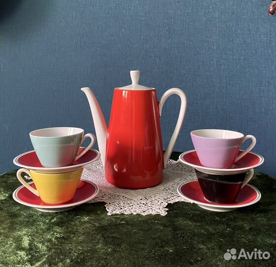 Кофейный сервиз кахла гдр фарфор
