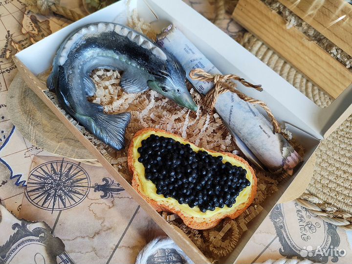 Осетр из мыла подарок который удивляет