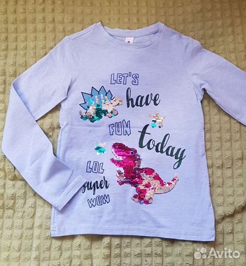 Футболки, лонги, платья 122-128 р-ры