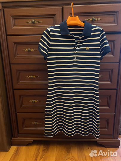 Платье в полоску поло 46-48
